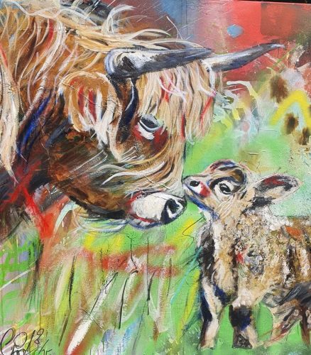 Mutterliebe 100 x 100cm